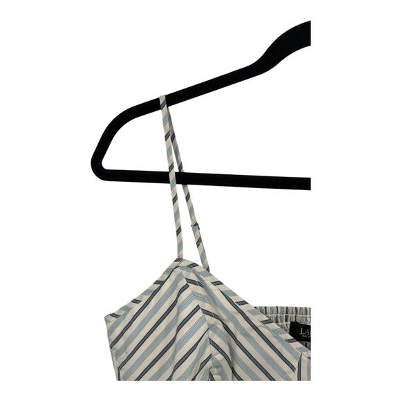 Lauren Ralph Lauren top stripe v neck sleeveless blouse size 14 - Picture 3 of 5